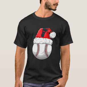 Weihnachts-Baseball-Weihnachtsmannmütze Funny Spor T-Shirt