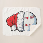 Weihnachts-Baseball-Weihnachtsmannmütze Xmas Boys Sherpadecke (Vorderseite (Horizontal))