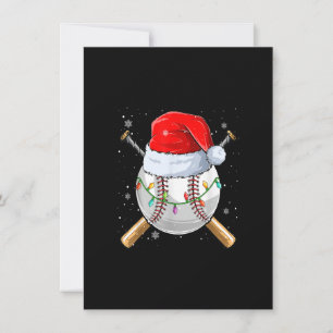 Weihnachts-Baseball-Weihnachtsmannmütze Xmas Light Einladung