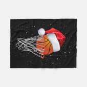 Weihnachts Basketball Shirt Basketball Basketball Fleecedecke (Vorderseite (Horizontal))