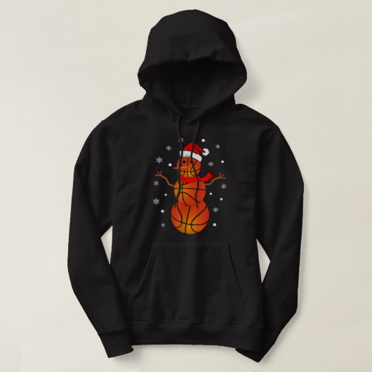 Weihnachts Basketball Snowman Shirt Kinder Basketb (Design vorne)