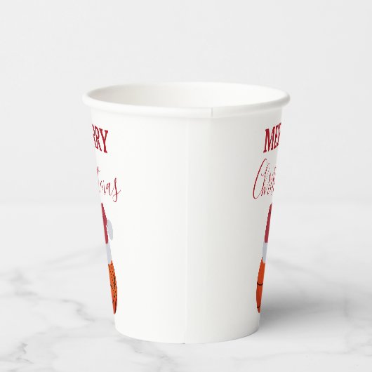 Weihnachts-Basketball-Sportball-Party Pappbecher (Rechts)