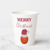 Weihnachts-Basketball-Sportball-Party Pappbecher (Vorderseite)