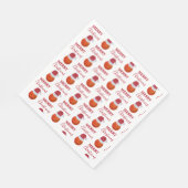 Weihnachts-Basketball-Sportball-Party Serviette (Ecke)