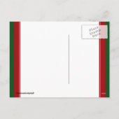 Weihnachts-Basketball und Hoop Feiertagspostkarte (Rückseite)