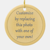 Weihnachts-Basketball und Hoop Keramik Ornament (Hinten)