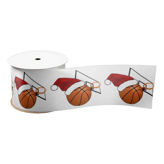 Weihnachts-Basketball und Hoop Satinband (Spule)