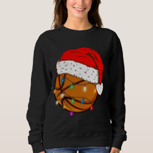 Weihnachts-Basketball-Weihnachtsmannmütze Funny Sp Sweatshirt