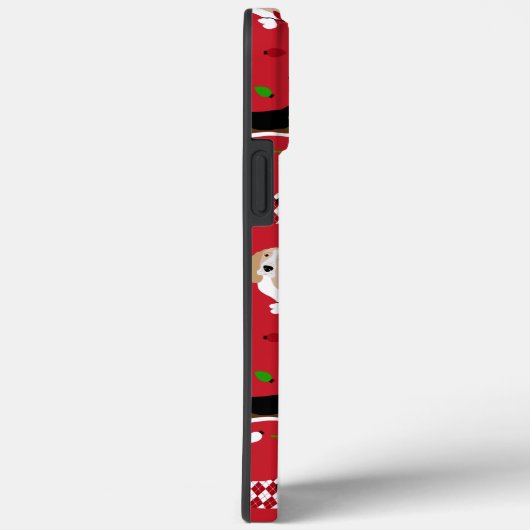 Weihnachts-Basset-Hound Case-Mate iPhone Hülle (Rückseite / Rechts)