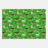 Weihnachts-Basset-Hound Geschenkpapier Set (Vorderseite 2)