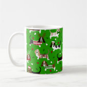 Weihnachts-Basset-Hound-Kaffee-Tasse Kaffeetasse (Links)