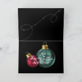 Weihnachts-Basset-Hund auf Niedlicher Karte mit Ca (Innenseite)