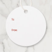 Weihnachts-Basset-Hunde Geschenkanhänger (Rückseite)