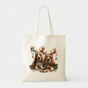 Weihnachts-Basset-Hunde Tragetasche