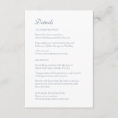 Weihnachts Bauble Ornamente Winter Blau Begleitkarte (Vorderseite)