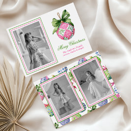 Weihnachts Baubles Ornamente Foto Urlaub Feiertagskarte