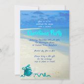 Weihnachts Beach Party Sand and Sea Einladung (Vorderseite)