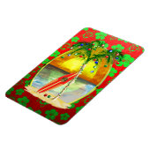 Weihnachts Beach Sunset Magnet (Linke Seite)