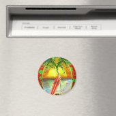 Weihnachts Beach Sunset Magnet (In Situ (Geschirrspüler))