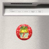 Weihnachts Beach Sunset Magnet (In Situ (Geschirrspüler))
