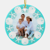 Weihnachts Beach Wart Sand Dollar Starfish Keramik Ornament (Vorne)