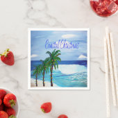 Weihnachts-Beachparty mit Servietten (Beispiel)