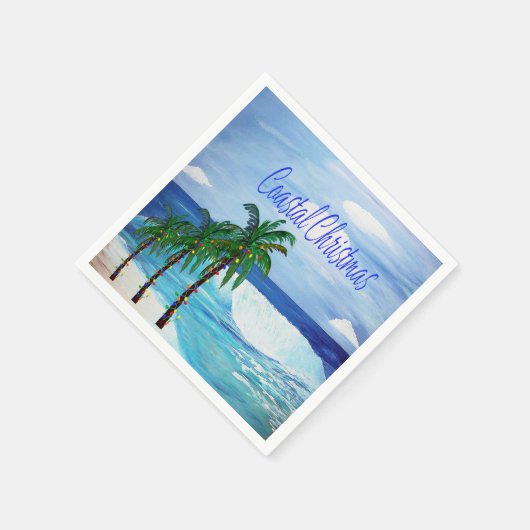 Weihnachts-Beachparty mit Servietten (Ecke)