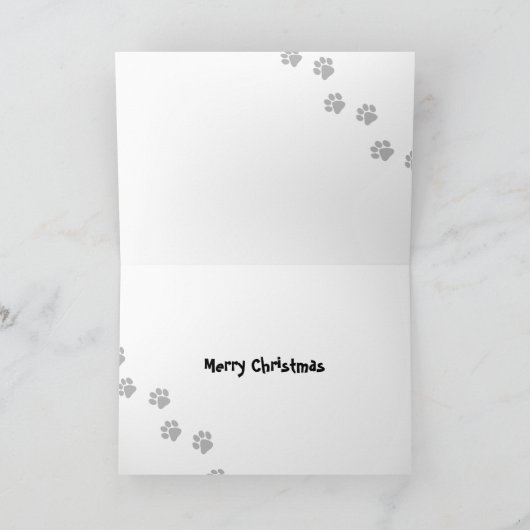 Weihnachts-Beagle Feiertagskarte (Innenseite)