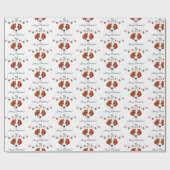 Weihnachts-Beagle Geschenkpapier (Flach)