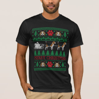 Weihnachts-Beagle-Hunde-Liebhaber-Geschenke T-Shirt