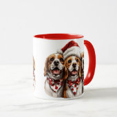 Weihnachts-Beagle-Hunde Tasse (VorderseiteRechts)