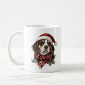 Weihnachts-Beagle Kaffeetasse (Links)