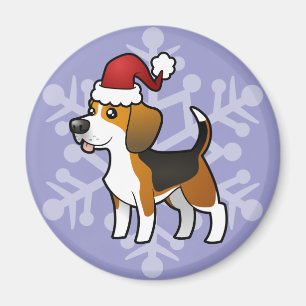 Weihnachts-Beagle Magnet
