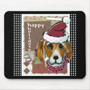 WEIHNACHTS-BEAGLE MOUSEPAD