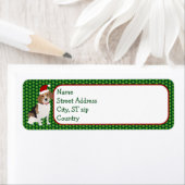 Weihnachts-Beagle-Rücksendeadresse (Insitu)