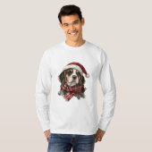 Weihnachts-Beagle T-Shirt (Vorne ganz)