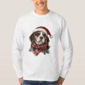 Weihnachts-Beagle T-Shirt (Vorderseite)