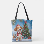Weihnachts-Beagle Tasche (Rückseite)