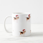 Weihnachts-Beagle-Tasse Kaffeetasse (Links)