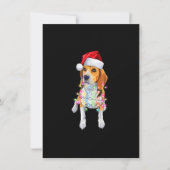 Weihnachts-Beagle Weihnachtslicht Weihnachtsweihe Einladung (Vorderseite)