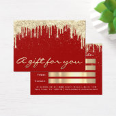 Weihnachts Beauty Salon Haar Gold Confetti Geschen (Schreibtisch)