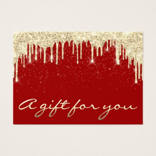 Weihnachts Beauty Salon Haar Gold Confetti Geschen (Vorderseite)