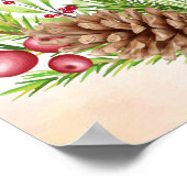 Weihnachts-Begrüßungspposter Poster (Ecke)