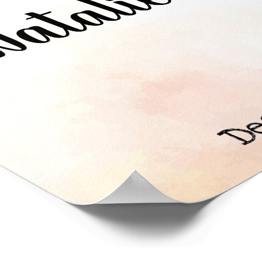 Weihnachts-Begrüßungspposter Poster (Ecke)