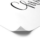 Weihnachts-Begrüßungsunterschrift für Weihnachten Poster (Ecke)