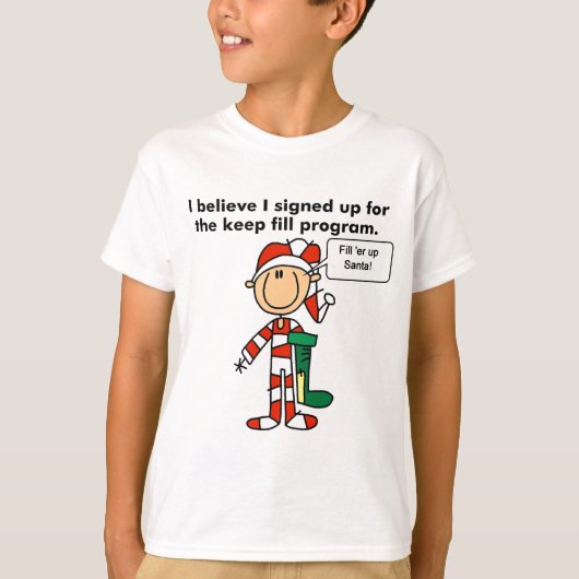 Weihnachts Behalt Fill Program Tshirts und Geschen (Vorderseite)