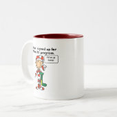 Weihnachts Behalt Fill Program Tshirts und Geschen Zweifarbige Tasse (Vorderseite Links)