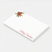 Weihnachts-Beitrag Notizen Notepad-Red-Kardinal (angewinkelt)