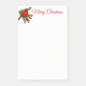 Weihnachts-Beitrag Notizen Notepad-Red-Kardinal (Vorderseite)