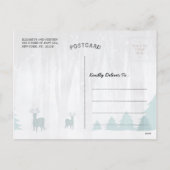 Weihnachts BELIEVE Rentier Sleigh Weihnachtsmannmü Feiertagspostkarte (Rückseite)